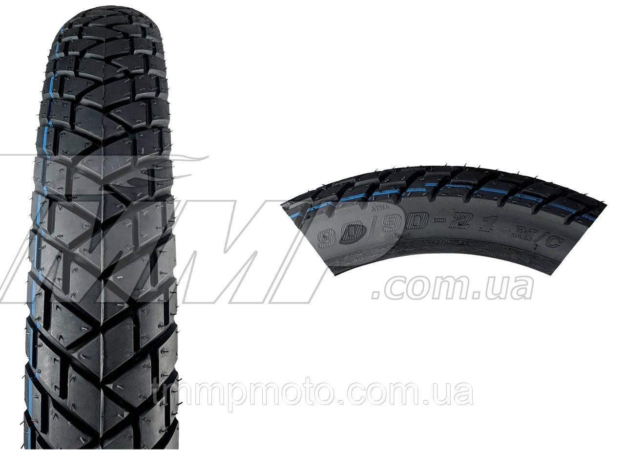 Шина 90/90-21 TL 6PR J-78  (безкамерка)   ARP  NEW