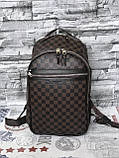 Рюкзак портфель великий Louis Vuitton високої якості Brown, фото 4