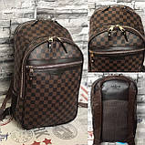 Рюкзак портфель великий Louis Vuitton високої якості Brown, фото 3