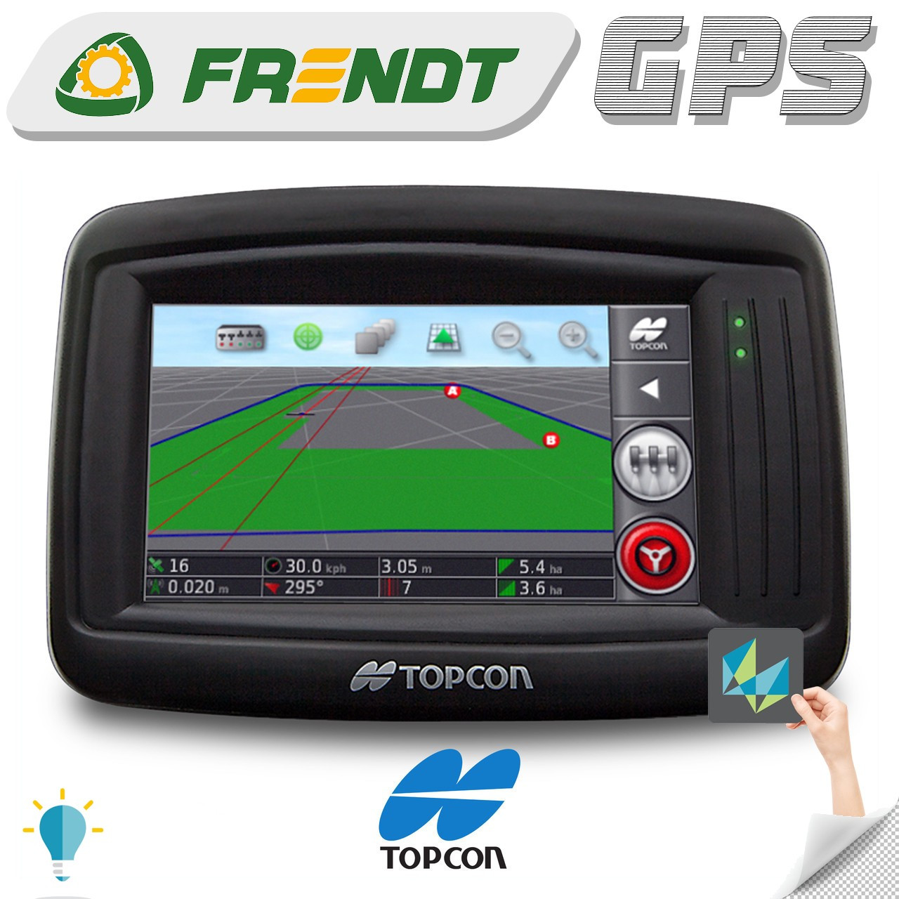 Gps навігатор для трактора (навігатор для поля, сільгосп навігатор) Топкон 14