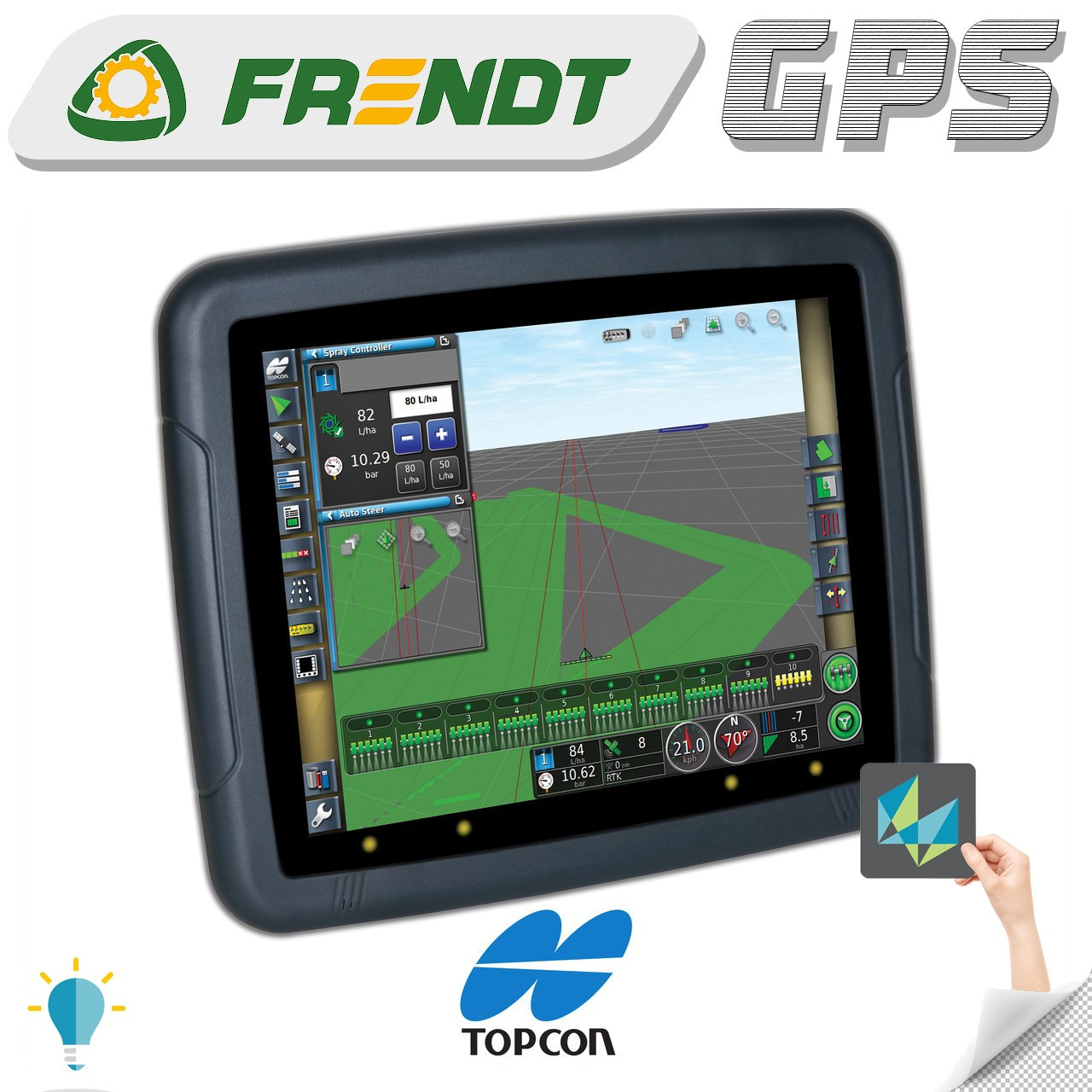 Gps навігатор для трактора (навігатор для поля, сільгосп навігатор) TOPCON x30