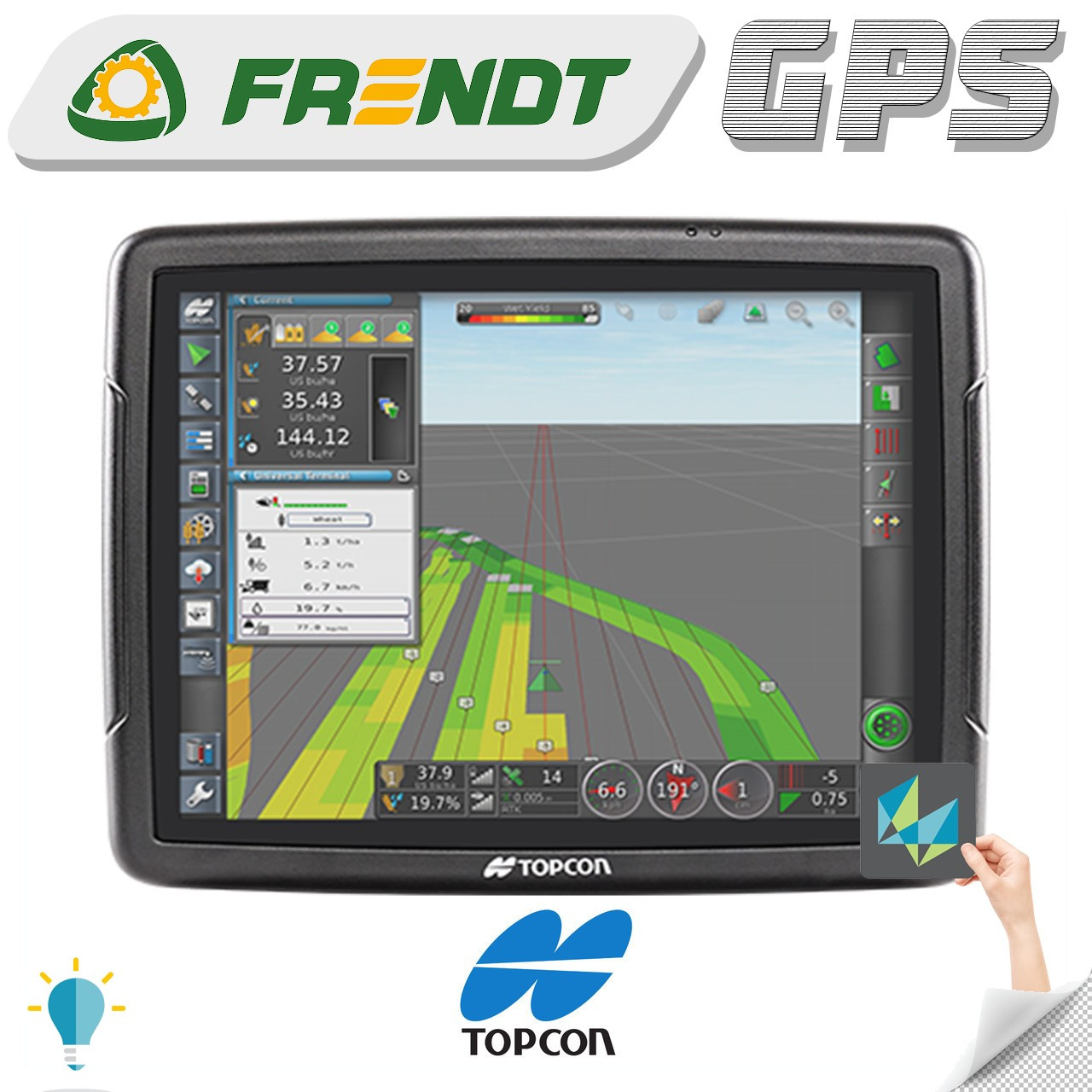 Курсовказівнік (система паралельного водіння, агронавігатор) TOPCON x35