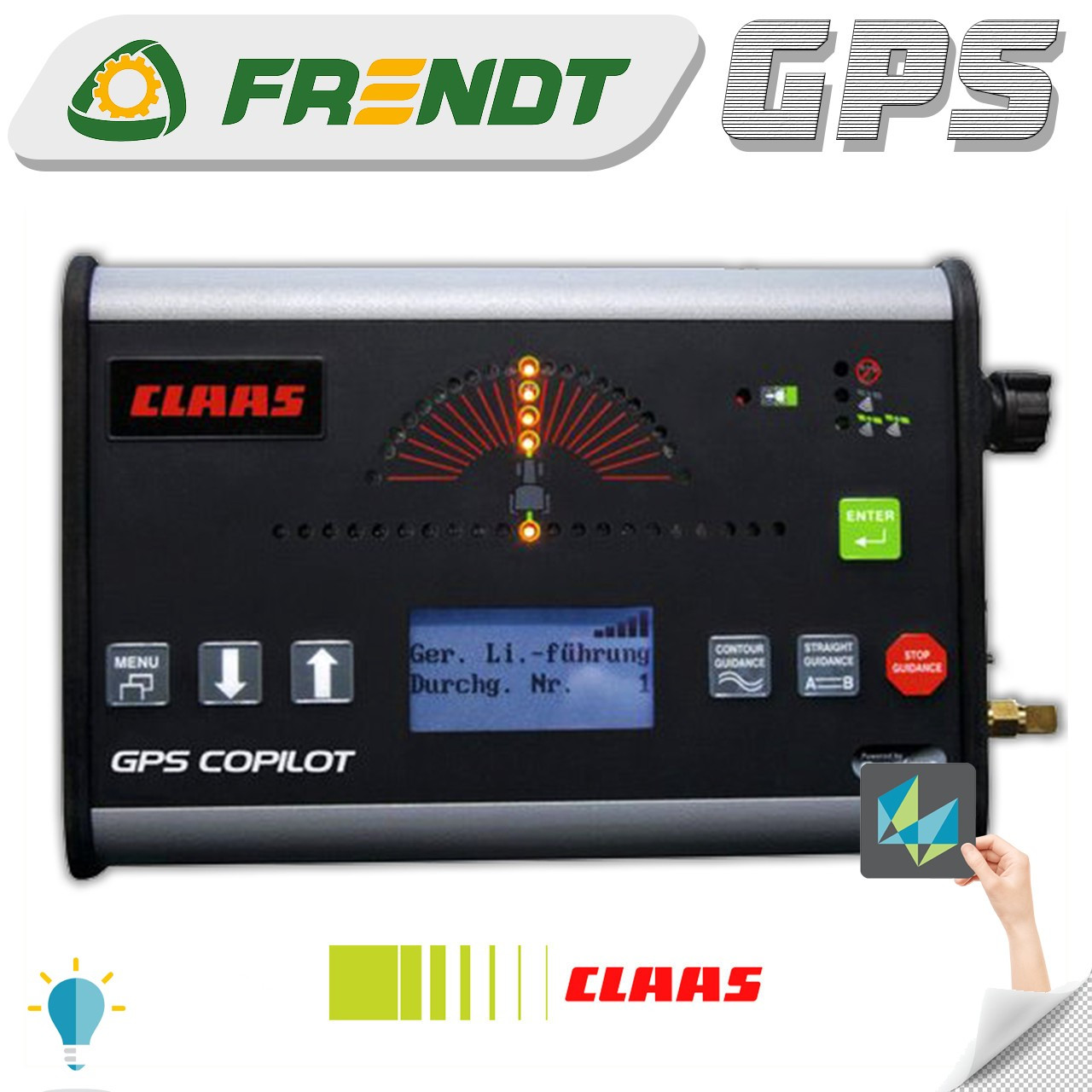 Gps навігатор для трактора (навігатор для поля, сільгосп навігатор) Клас копілот лайт