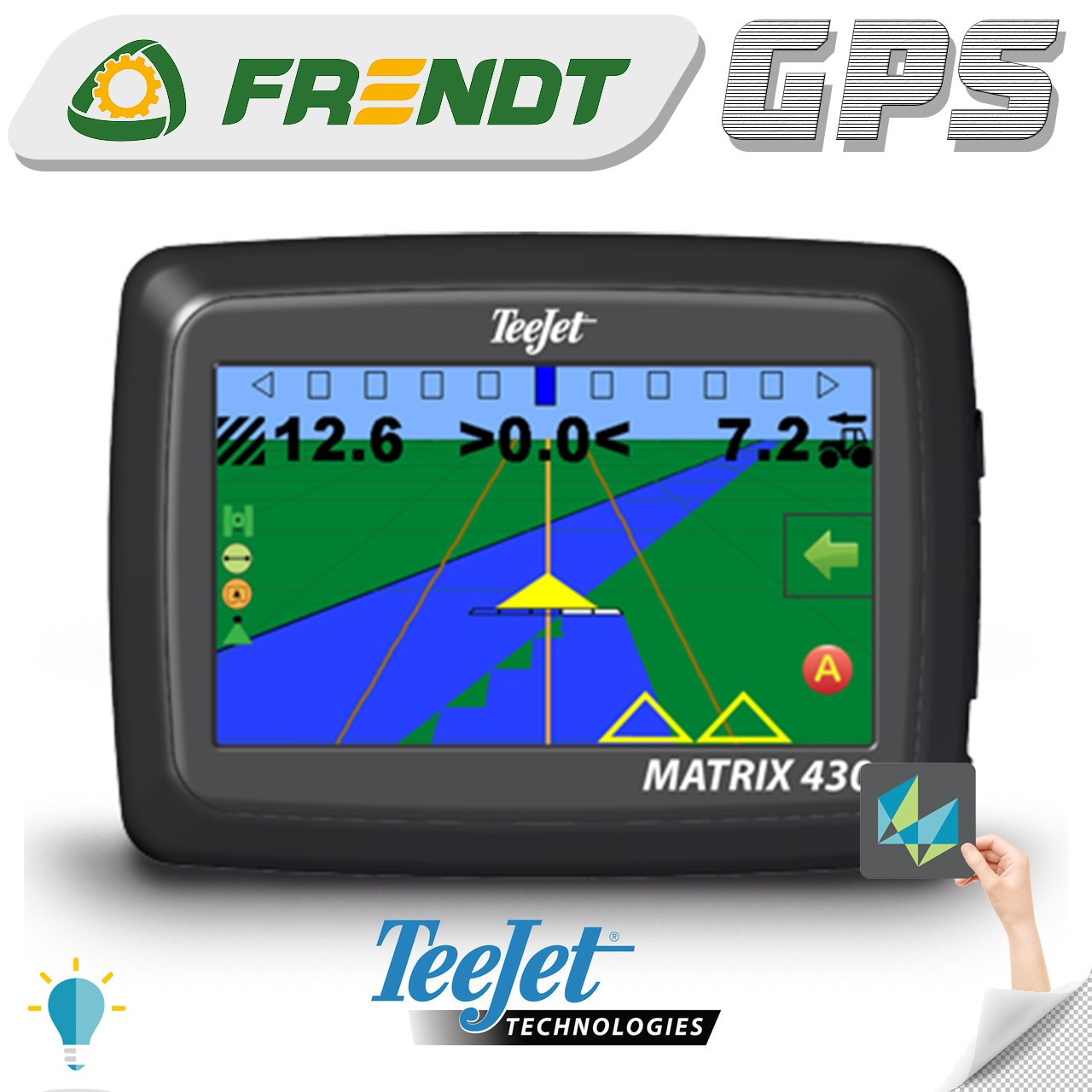 Gps навігатор для трактора (навігатор для поля, сільгосп навігатор) Тіджет матрикс 430