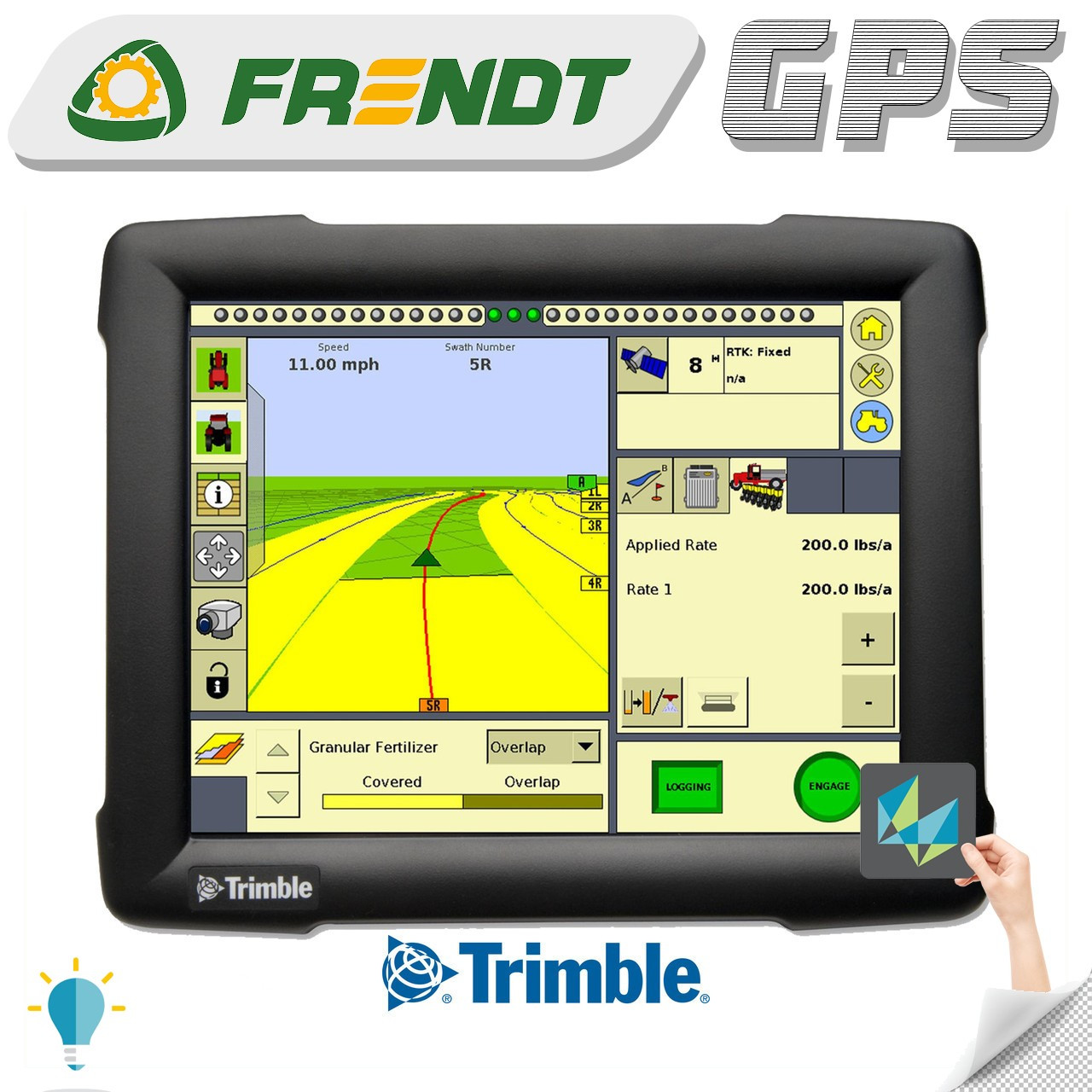 Gps навігатор для трактора (навігатор для поля, сільгосп навігатор) Trimble FMX