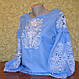Сучасна жіноча сорочка "Грація" голуба, фото 2