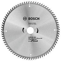 Диск пиляльний Bosch ЕСО for Wood 254х30 мм Z80, дерево