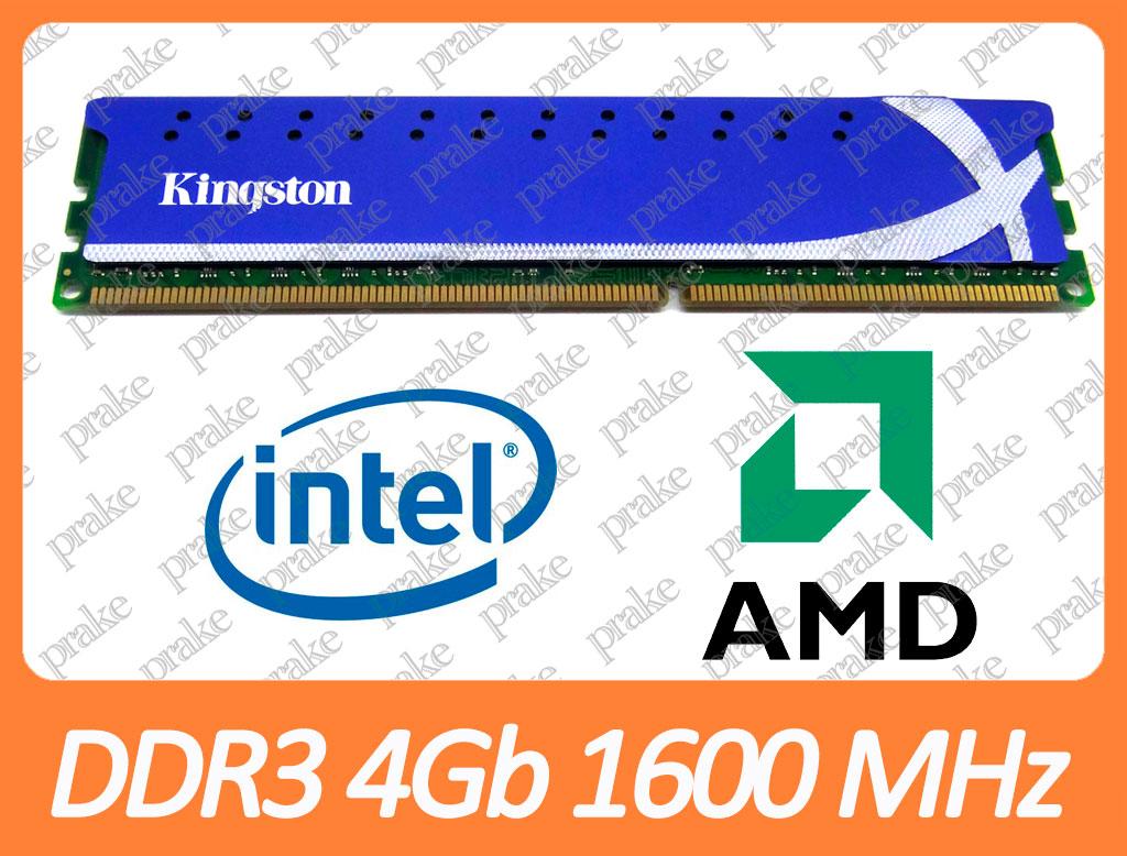 DDR3 4Gb 1600 MHz (PC3-12800) CL9 Kingston HyperX KHX1600C9D3/4G