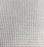 Тканина для вишивання Аїда 14,біла виріз 50 см на 50 см, накрохмалена, фото 5