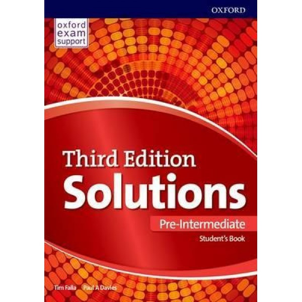 Підручник Solutions Third Edition Pre-Intermediate student's Book