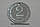 Акриловий номерок гардеробна 40х40 мм, двосторонній (Кільце: Без кільця для ключів; Заливка емаллю: 1 шар;, фото 2
