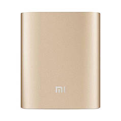 Портативна зарядка для телефона в стилі Xiaomi Power Bank 10400 mAh золото