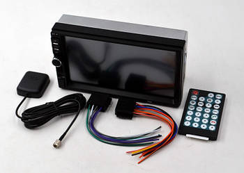 Автомагнітола 2 дин 7002 GT з GPS Bluetooth сенсорний мультимедійний плеєр у машину з навігатором