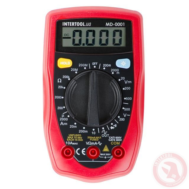 Мультиметр цифровий INTERTOOL MD 0001