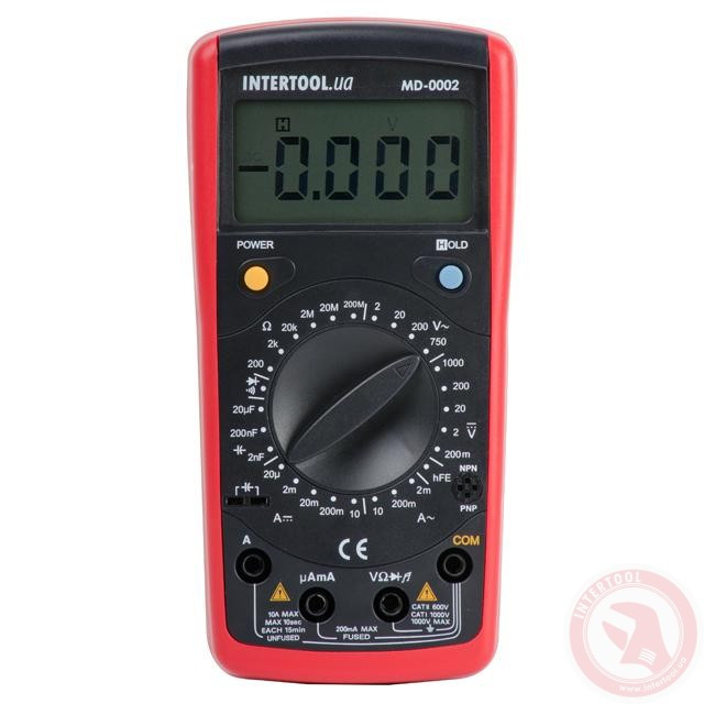 Мультиметр цифровий INTERTOOL MD-0002