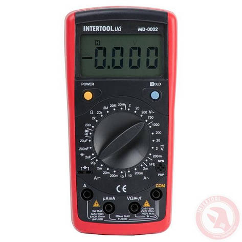Мультиметр цифровий INTERTOOL MD-0002, фото 1