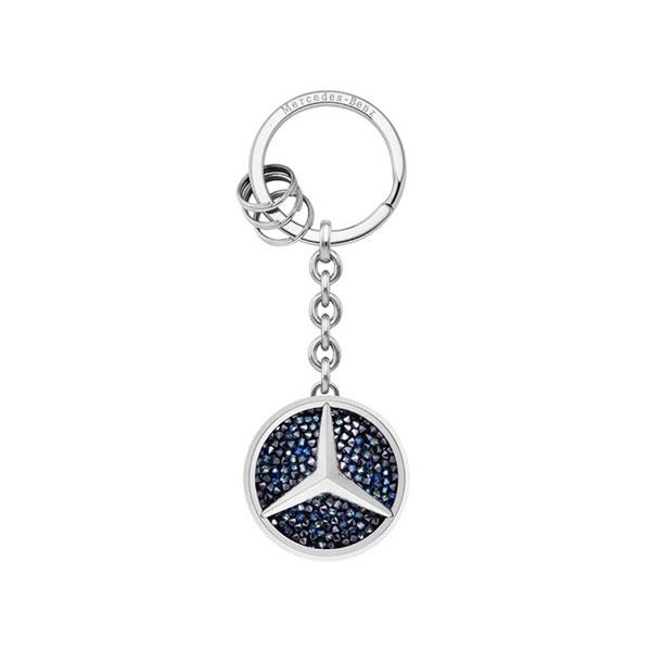 Брелок Mercedes-Benz Key Ring, St. Tropez, Silver-coloured / Blue (B66953429)