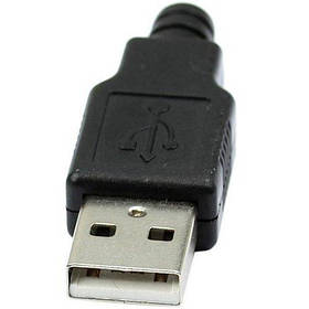 Штекер USB розбірний чорний