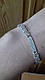 Срібний браслет арабської бісмарк з фіанітами+пластина, фото 7