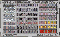 Цветное фототравление для фигур. Знаки отличия Германия военная полиция 2 мир. в. 1/35 EDUARD TP523