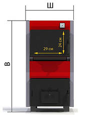 Твердопаливний котел ProTech ТТП-15с Економ (Econom) з плитою, фото 5