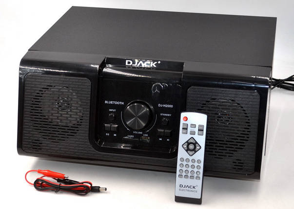 Акустична система 2.1 Djack DJ-H2000 60 Вт портативні колонки Bluetooth FM-радіо USB SD-card пульт, фото 2