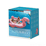 Пляжний надувний острів для вечірок Intex 57267 «Фламінго» (422 х 373 х 185 см ), фото 3