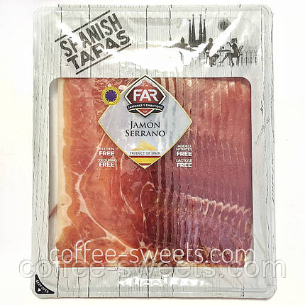 Хамон FAR Jamon Serrano (нарізання) 250 г, фото 1