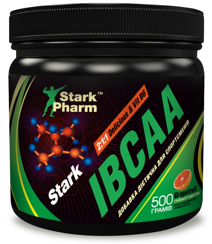 Амінокислоти Stark Pharm — IBCAA 2-1-1 & Vit B6 — (500 грамів) (80 порцій)