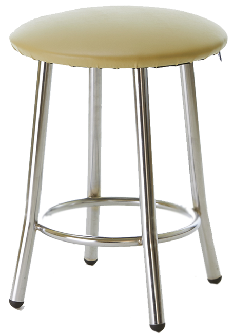 Табурет Teddy (Тедді) chrome шкірзам V-47 (оливковий), фото 1