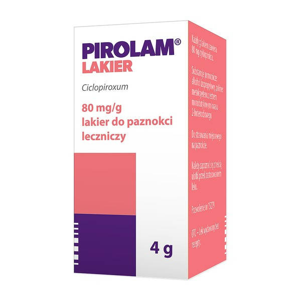 

Pirolam, 80 mg/g - лечебный лак для ногтей, 4 г