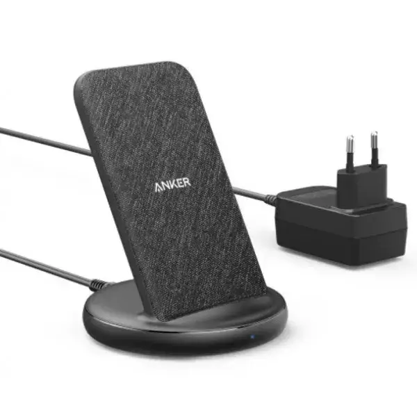 

Беспроводное зарядное устройство для телефона Anker 6601062 Black Gray (PowerWave II Stand 5/7.5/10/15W )