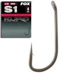 

Крючки Fox S1 Kuro Hook Size 8 barbed
