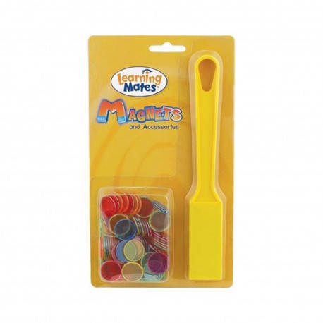

Набор "Магнитный жезл и цветные фишки 100 шт" Popular Playthings, Разные цвета