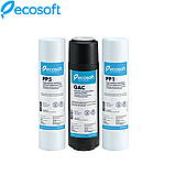 Комплект картриджів для фільтра зворотного осмосу Ecosoft Standard CPV3ECOSTD, фото 4