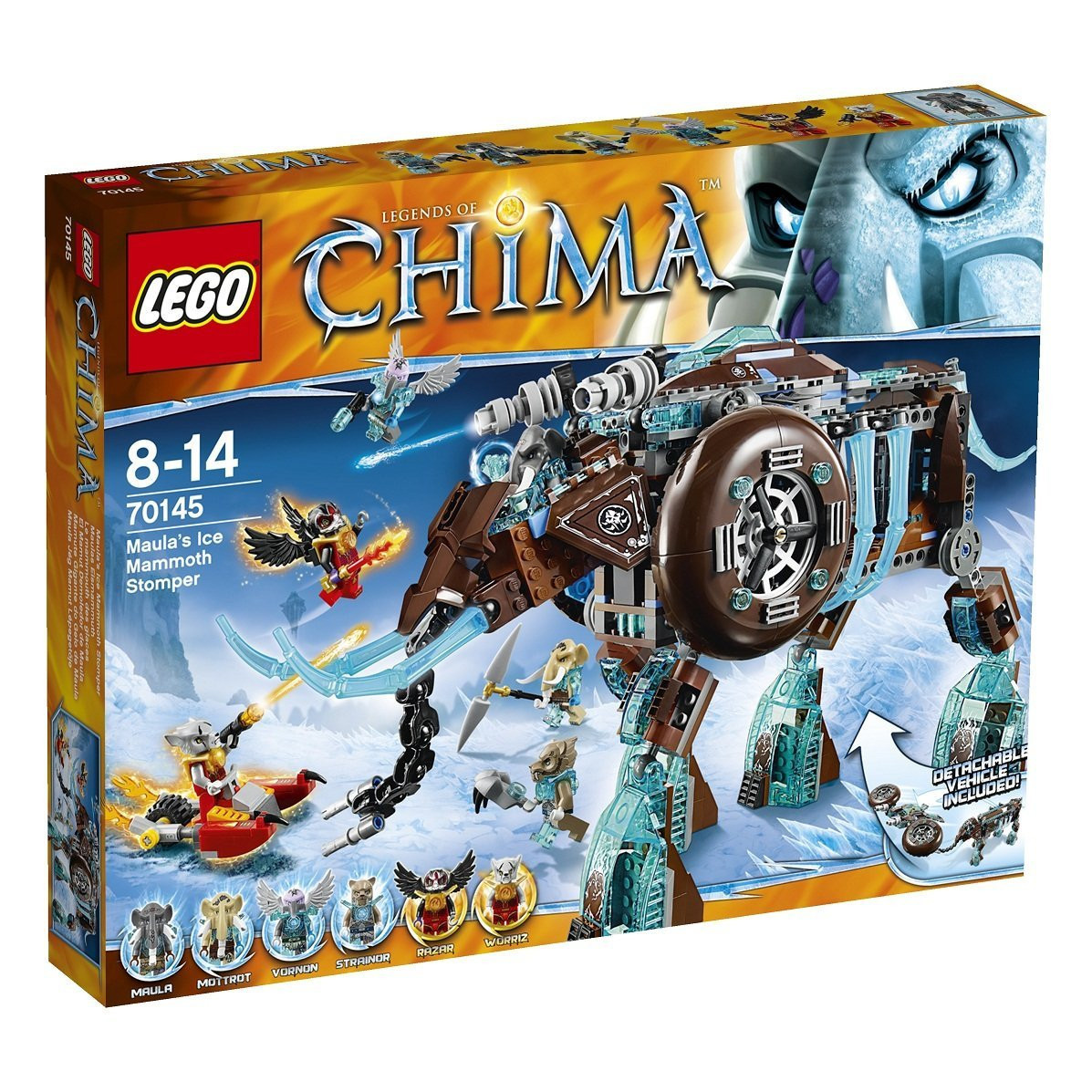 Lego Legends Of Chima Крижаний мамонт-штурмовик Маулы 70145