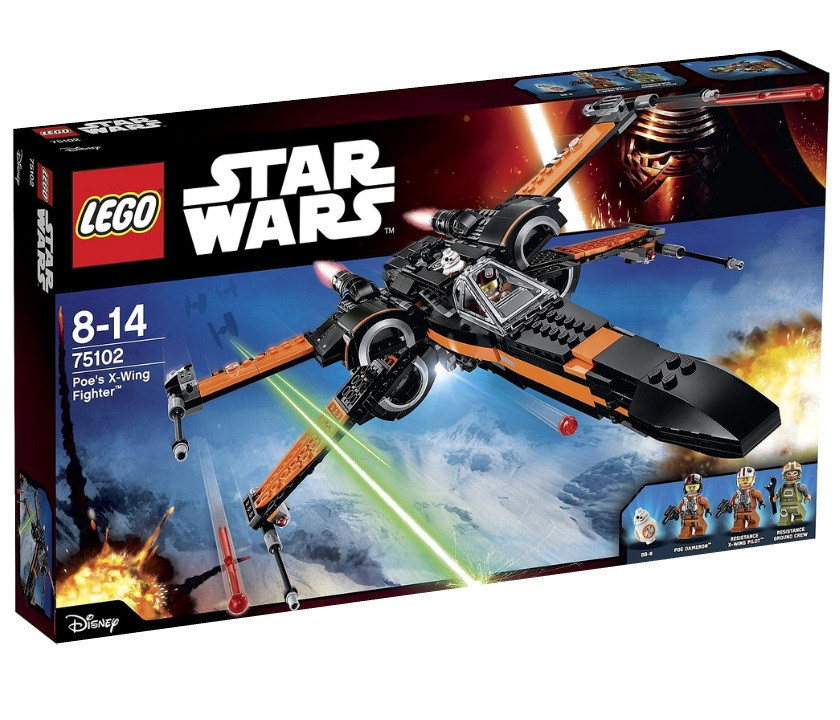 Lego Star Wars Х-подібний винищувач Поу (poe's X-Wing Fighter tm) 75102