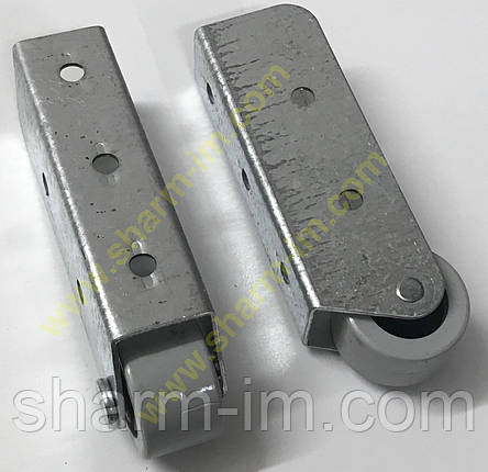 Ролик меблевий D-34 мм Виносний, Прогумований h-116 мм, фото 1