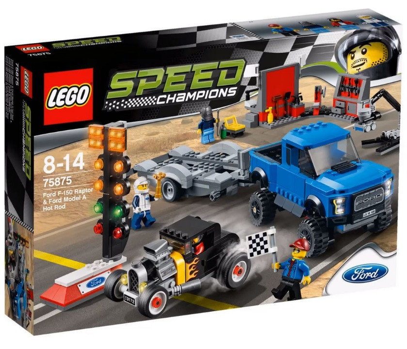 Lego Speed Champions Форд F-150 Raptor і Ford Model A Hot Rod 75875