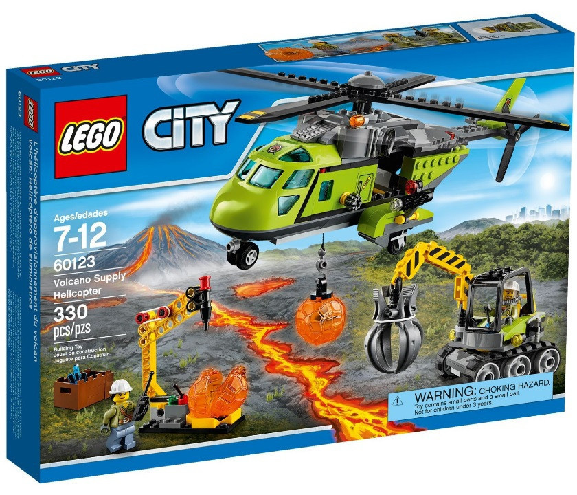 LEGO City Вантажний вертоліт дослідників вулканів 60123