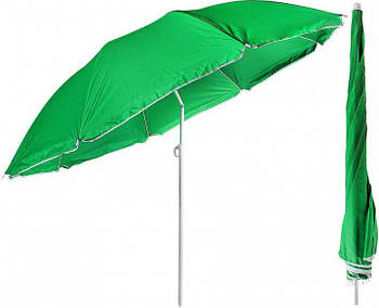 Пляжний зонт 2 м, забарвлення однотонне, пластикові спиці і вітрової клапан