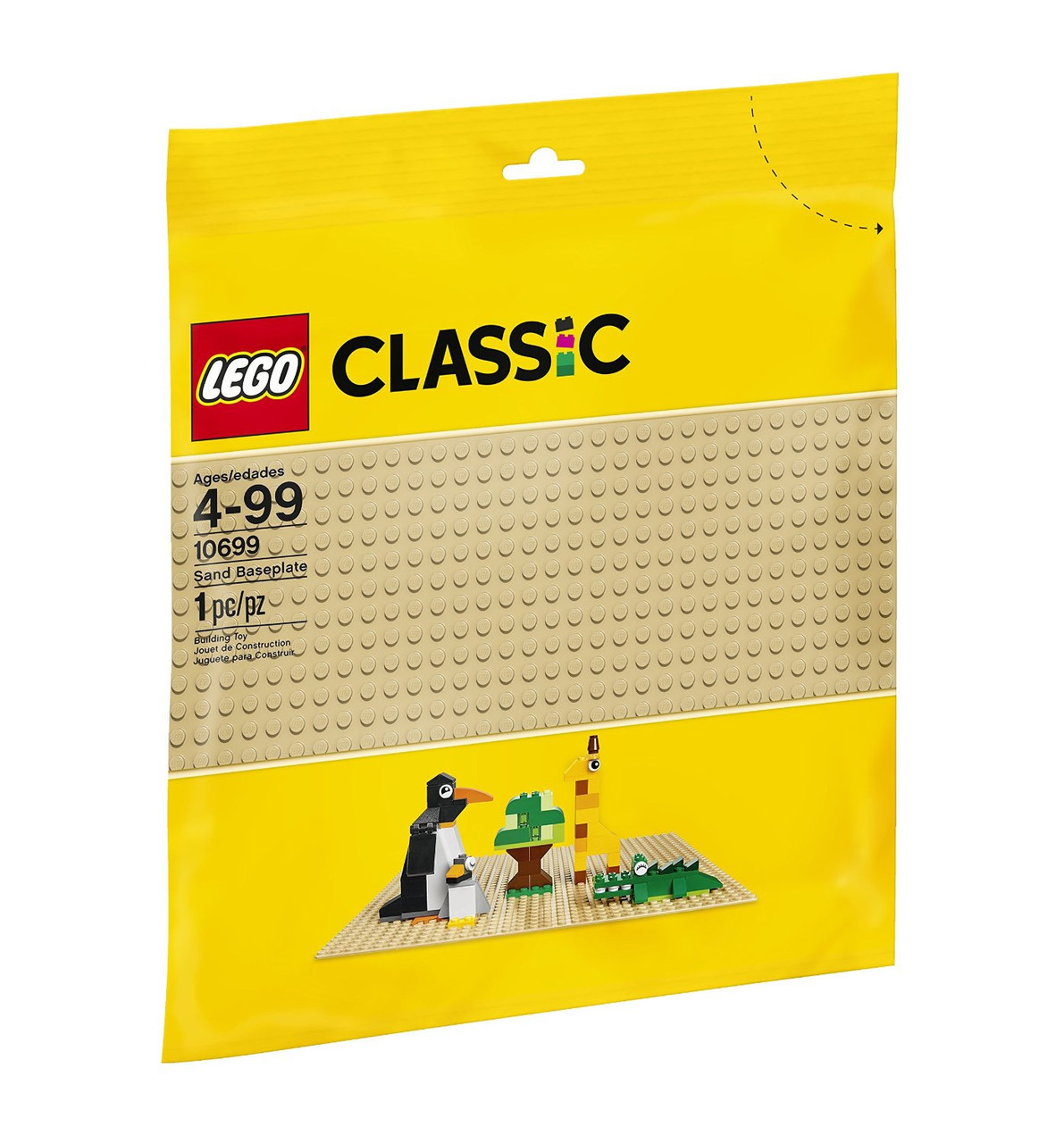 LEGO Classic Будівельна пластина жовтого кольору 10699