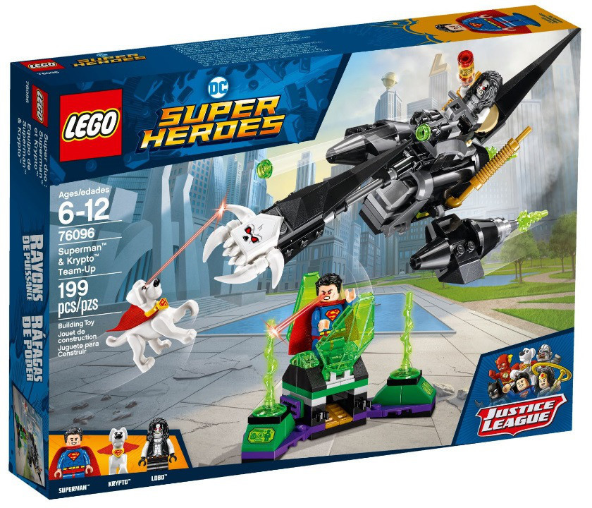 Lego Super Heroes Супермен і Крипто об'єднують зусилля 76096