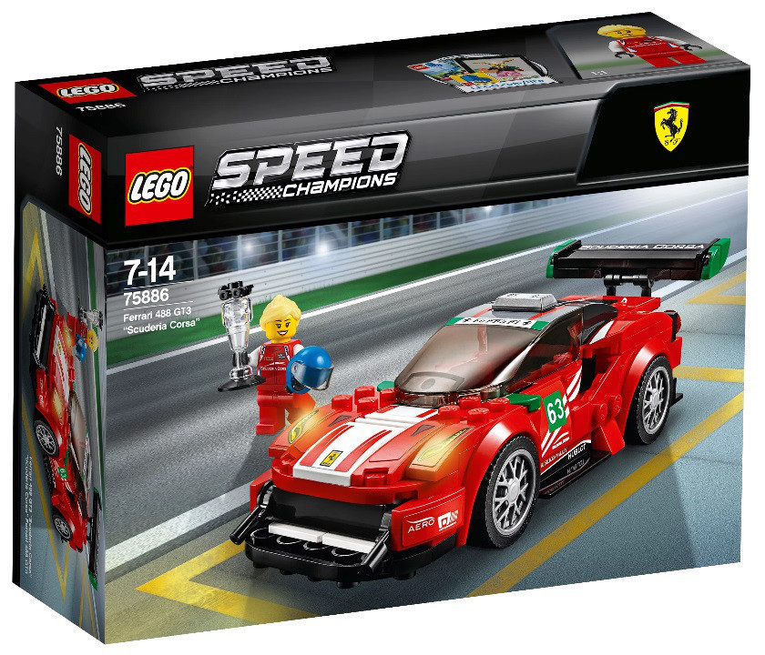 Lego Speed Champions Феррарі 488 GT3 "Scuderia Corsa" 75886