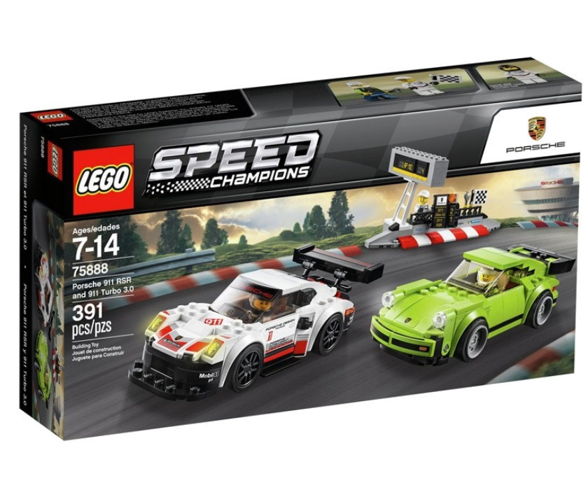 Lego Speed Champions Porsche 911 RSR и 911 Turbo 3.0 75888