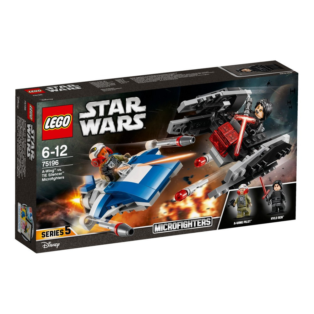 Lego Star Wars Винищувач A-Wing проти винищувача TIE Кайло Рена 75196
