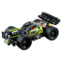 Lego Technic БУМ! Зелений гоночний автомобіль 42072, фото 3