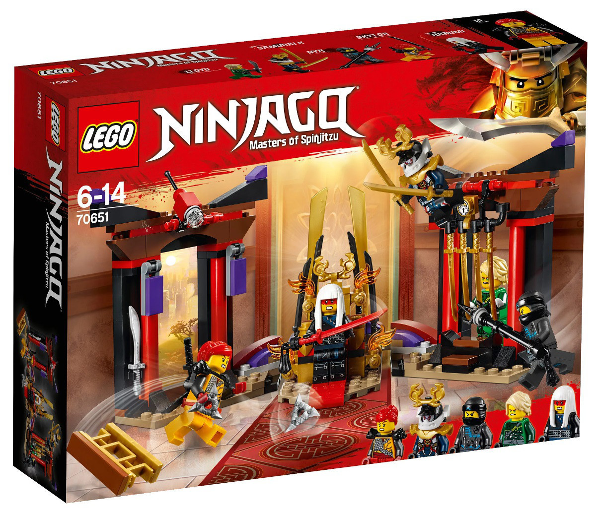Lego Ninjago Вирішальний бій в тронному залі 70651