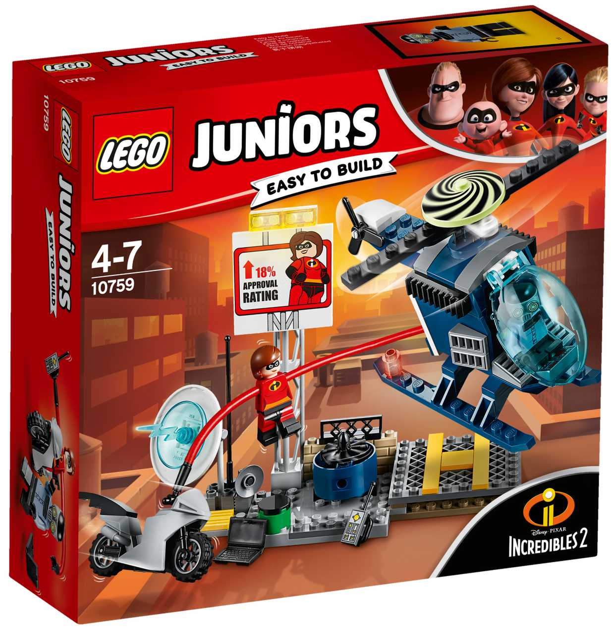Lego Juniors Еластику: Гонитва на даху 10759