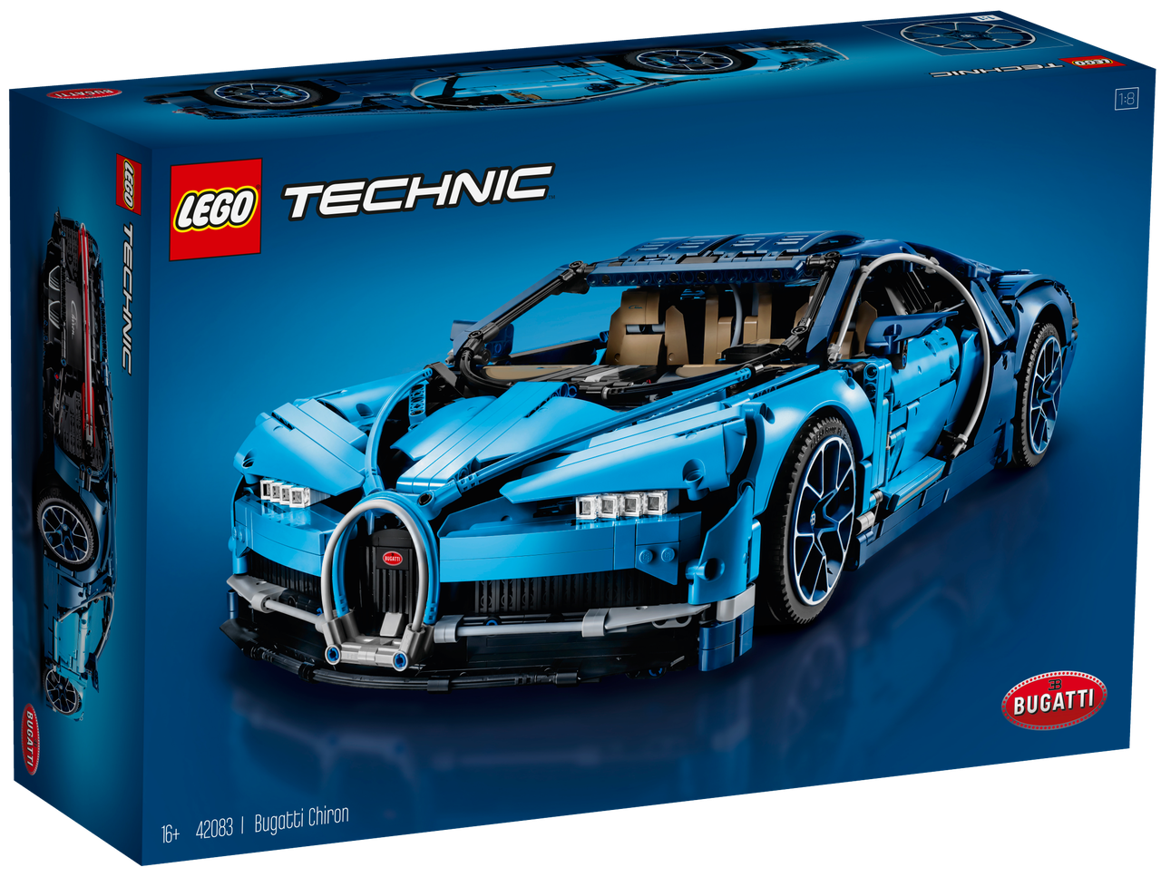 LEGO TECHNIC Bugatti Chiron 3599 деталей (42083)